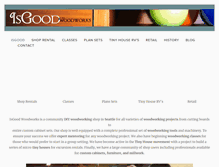 Tablet Screenshot of isgoodwoodworks.com